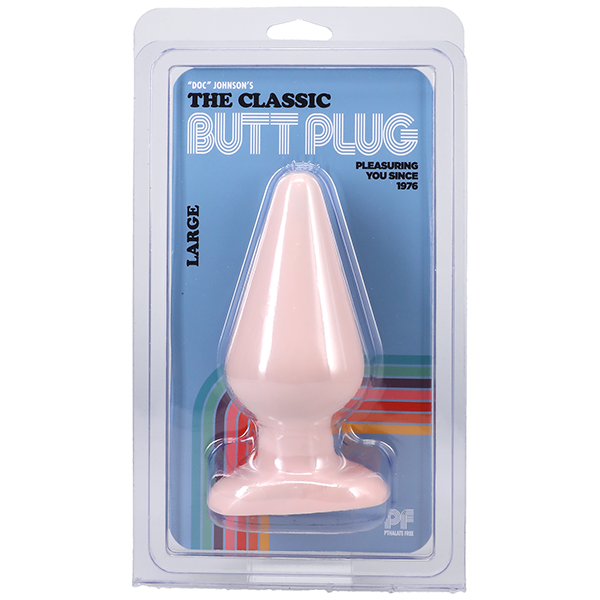 Doc Johnson Classic Butt Plug Smooth Large - - Butt Plugs