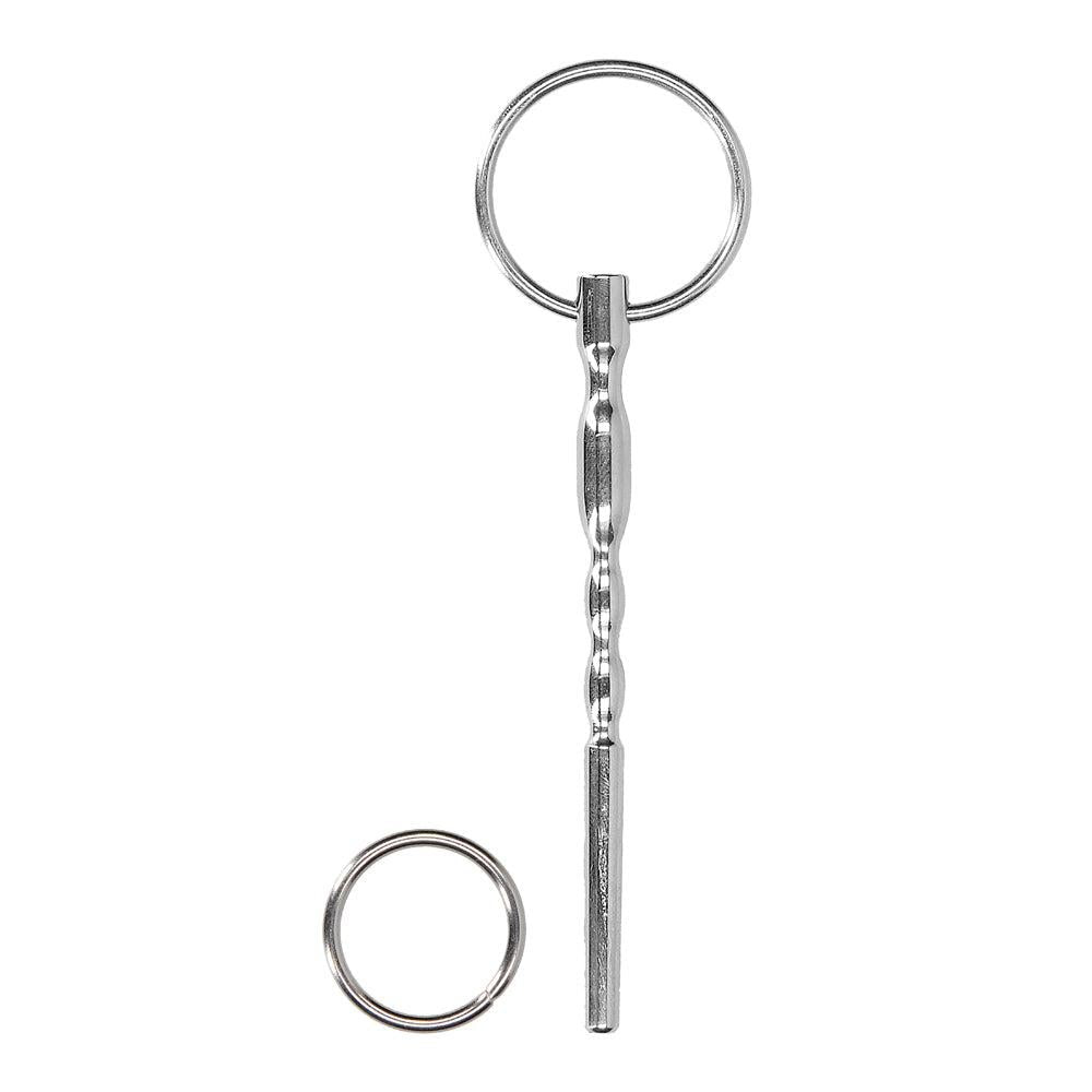 Shots Stainless Steel Urethral Penis Plug With Ring 8mm - Default Title - Urethral Sounds