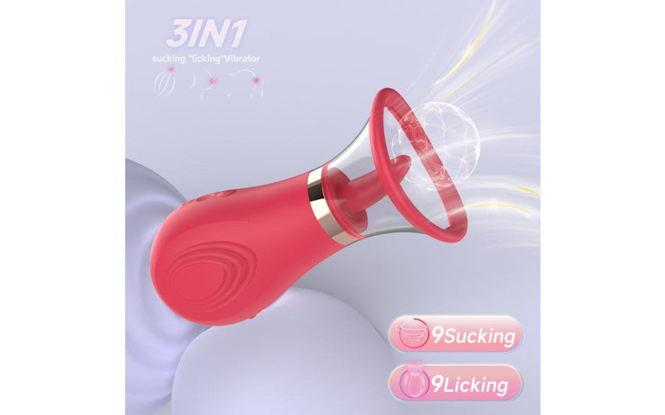 S-Hande Sybil 3-in-1 Sucking Licking Tickling Stimulator - - Clit Ticklers and Pulsators