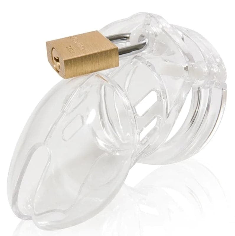 CB-6000S Cock Cage Kit Clear Small - - Male Chastity