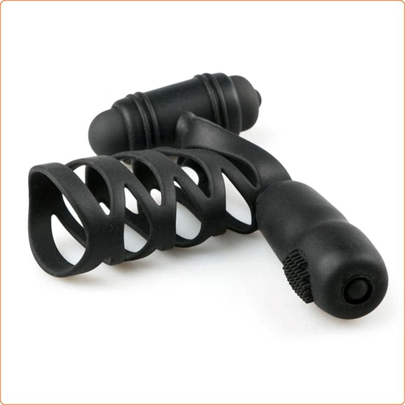Double Motor Silicone Cock Ring - - Ball and Cock Toys
