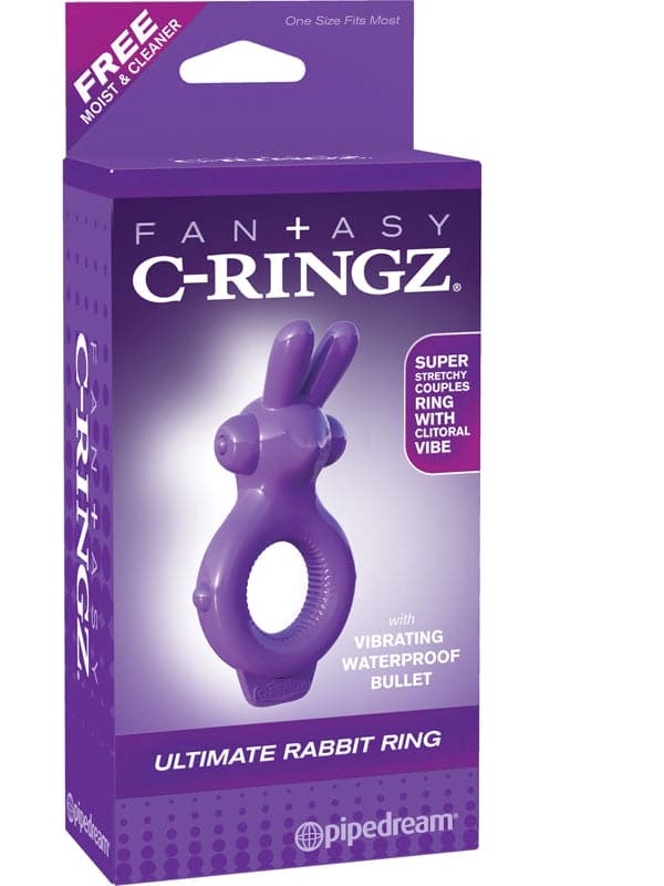 Pipedream Fantasy C-Ringz Ultimate Rabbit Ear Cock Ring - - Vibrating Cock Rings