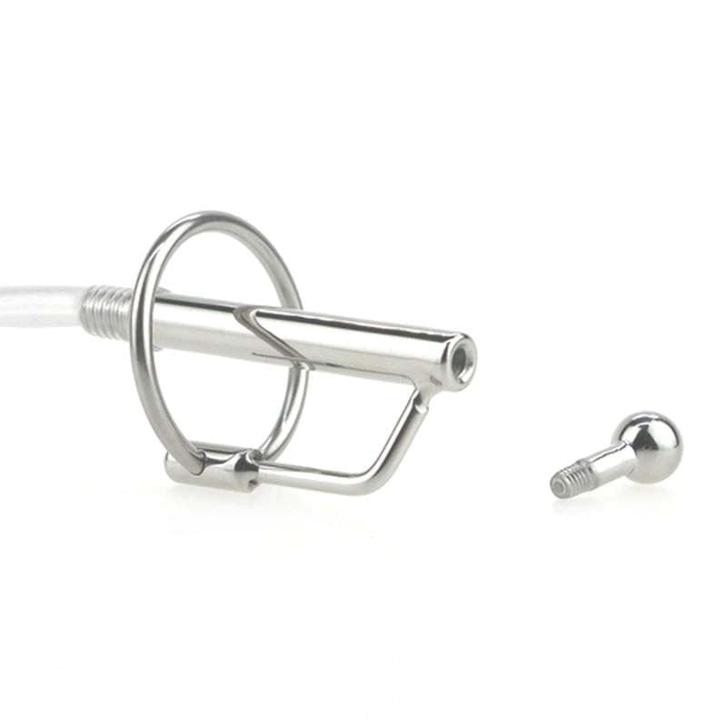 FELIX Flexi Tube Silicone Steel Cum Thru Penis Plug - - Penis Plugs