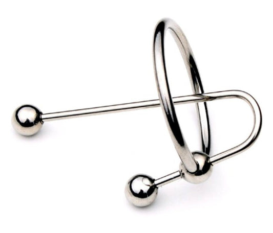 JustSteel Urethra Clip with Glans Ring - - Penis Plugs