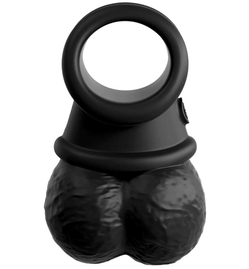 King Cock Elite The Crown Jewels Weighted Silicone Balls - - Ball and Cock Toys