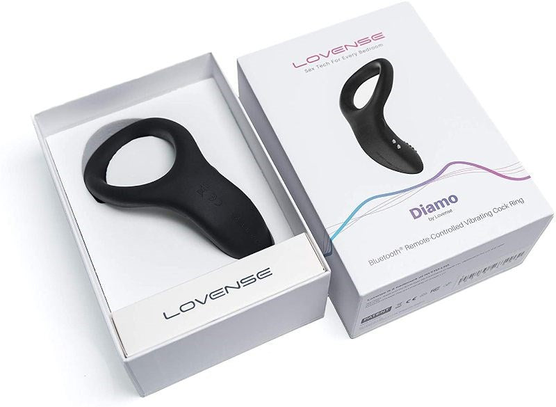 Lovense Diamo Remote Controlled Vibrating Cock Ring - - Cock Rings