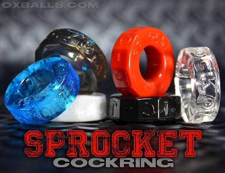 Oxballs Sprocket Cock Ring SOFLEX TPR Ultra Stretchy Material - - Cock Rings
