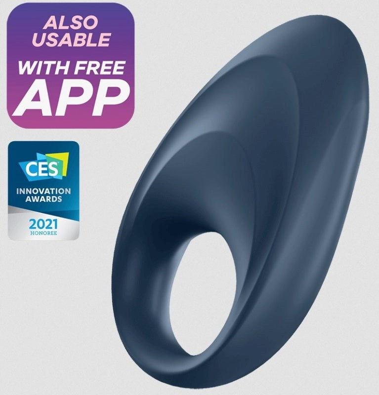 Satisfyer Mighty One App Controlled Vibrating Cock Ring - - Cock Rings