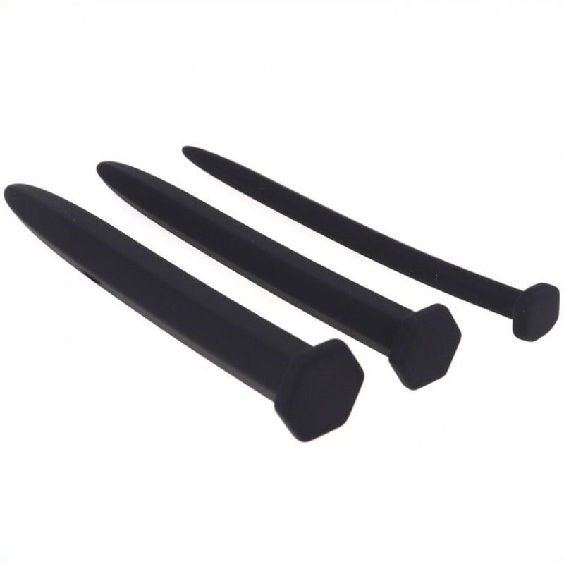 BDStyle Silicone Hexagon Penis Plug Stimulation Kit - - Penis Plugs