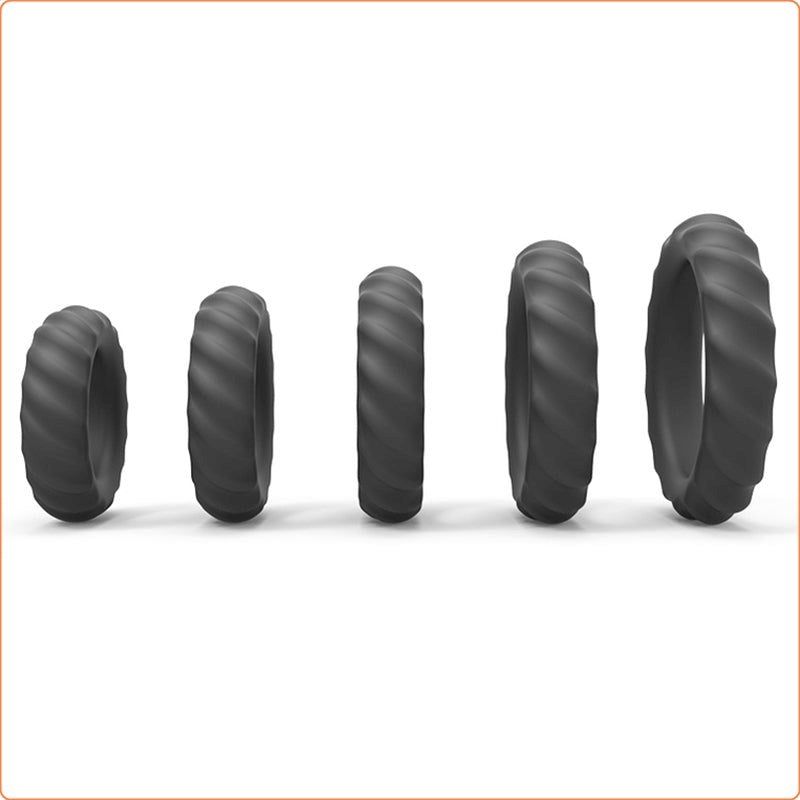 Silicone Penis Rings for Erection Enhancing - - Ball and Cock Toys