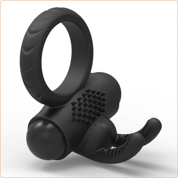 Silicone Rabbit Sex Ring - - Ball and Cock Toys