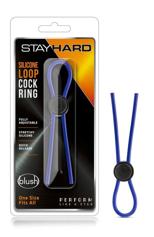 Stay Hard Silicone Loop Cock Ring - - Cock Rings