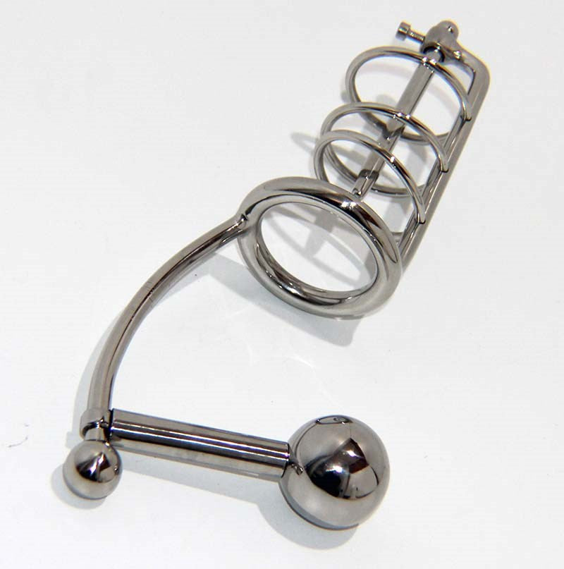 Hell's Couture Ultimate Pleasure Cage - Urethral, Anal, Chastity - - Male Chastity