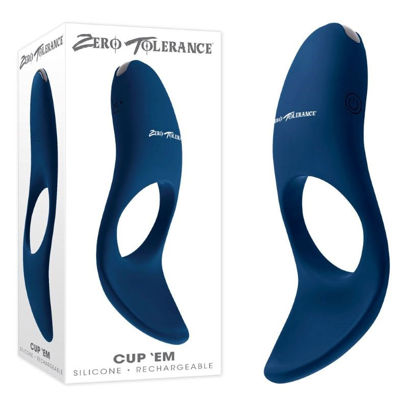 Zero Tolerance Cup 'Em Silicone Vibrating Cock Ring - - Vibrating Cock Rings