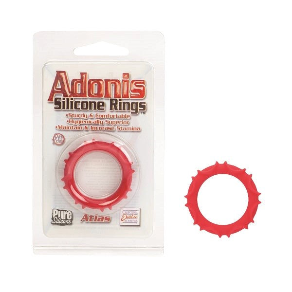 Adonis Atlas Silicone Cock Ring Weekend Ready Play - Black - Cock Rings