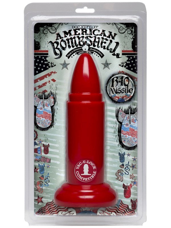 American Bombshell Missile B-10 Cherry Bomb Butt Plug - - Butt Plugs