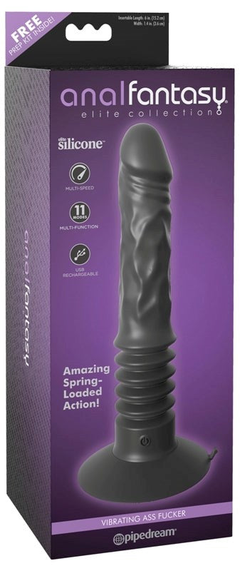 Anal Fantasy Elite Vibrating Ass Fucker Anal Dildo - - Anal Dildos