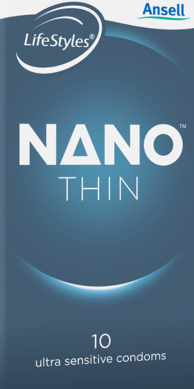 Ansell Lifestyles Nano Thins 10 Pack Get Harder Now - - Condoms
