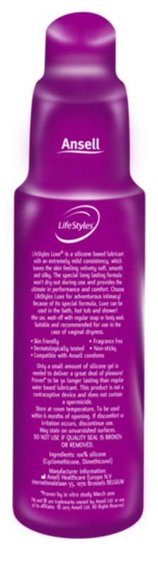Ansell Luxe Silicone Lubricant Last Longer Rings - - Silicone Based Lubes