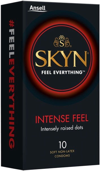 Ansell SKYN Intense Feel Condom 10 Pack CRings That Last - - Condoms