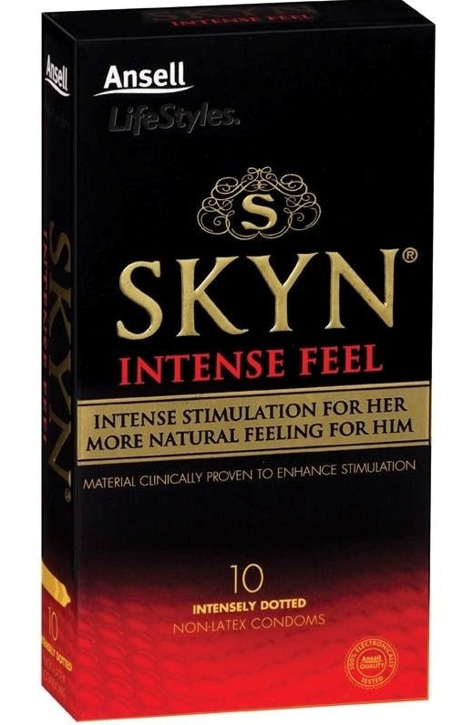 Ansell SKYN Intense Feel Condom 10 Pack CRings That Last - - Condoms