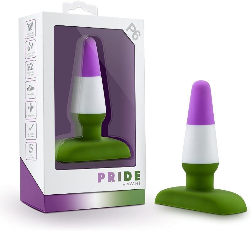Avant Pride P6 Beyond - Elegant Silicone Anal Plug with Harness Compatibility - - Butt Plugs