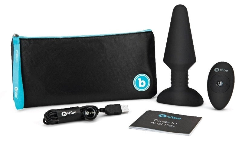 B-Vibe Rimming Plug XL - Powerful Vibrations and Unique Rimming Beads - - Anal Vibrators