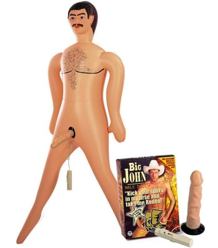 Big John Male Doll Gripping Cock Rings - - Masturbators and Strokers