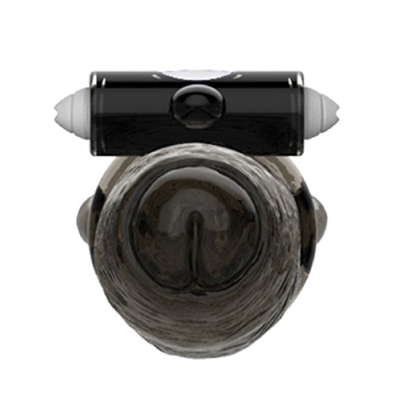 Black Warrior Uncut Vibrating Penis Sleeve - - Pumps, Extenders and Sleeves