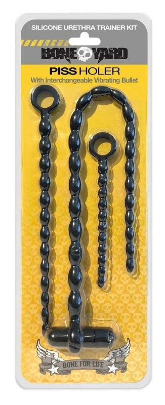 Boneyard Silicone Vibrating Urethra Trainer Kit - - Cock Rings