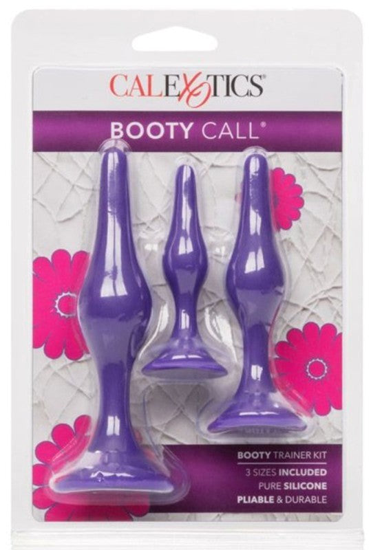 Booty Call Booty Silicone Anal Trainer Kit Purple - - Butt Plugs