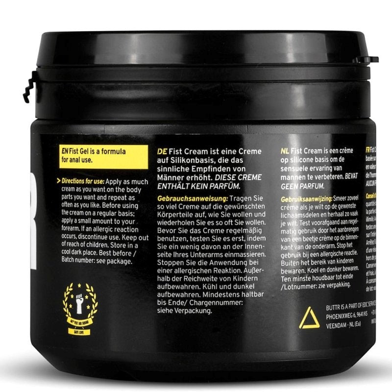 BUTTR Fisting Cream 500ml Popular in AU - - Anal Lubes