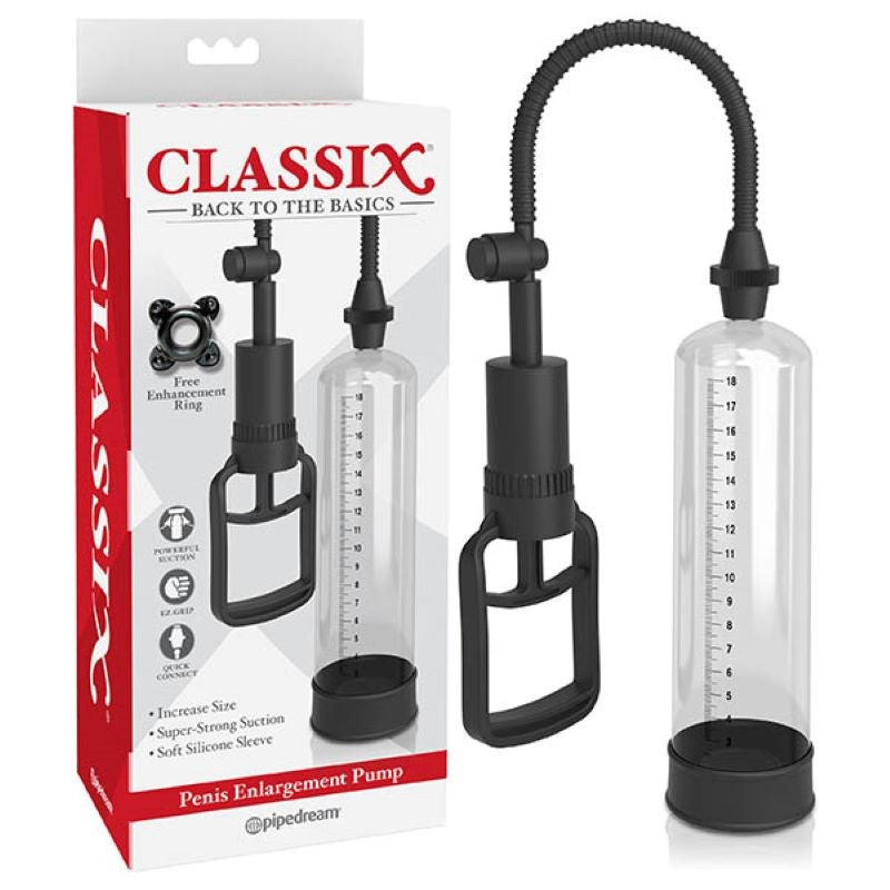 Classix Male Penis Enlargement Pump Clear - - Pumps, Extenders and Sleeves
