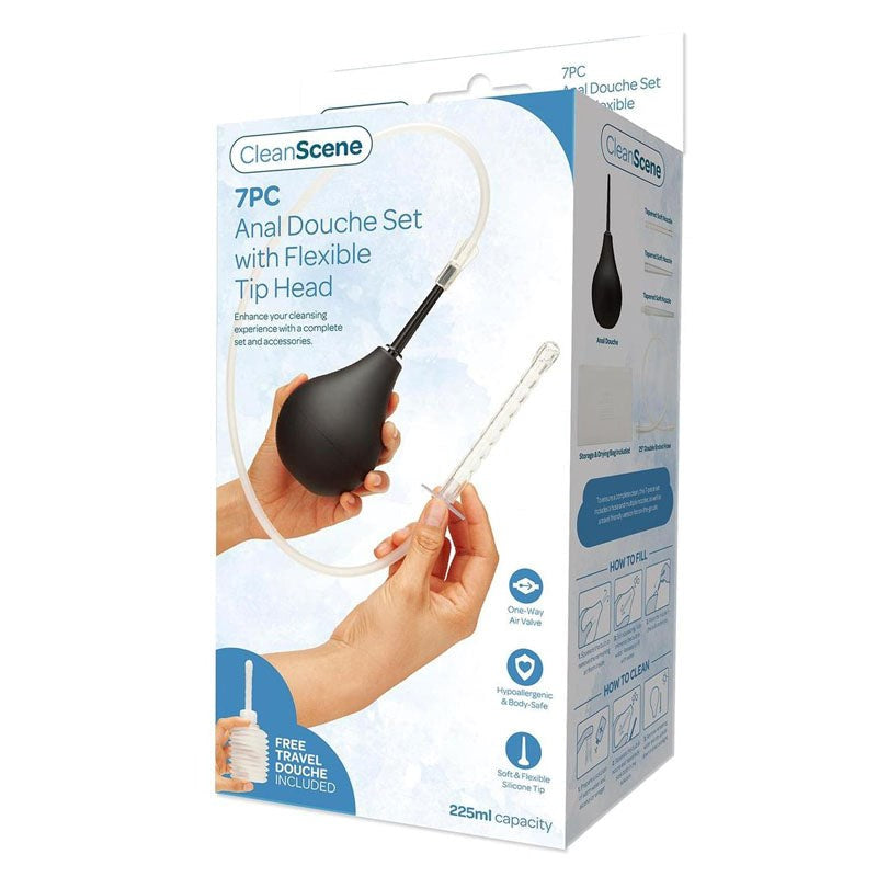 CleanScene 7 Piece Anal Douche Set Try It Tonight - - Enemas and Douches