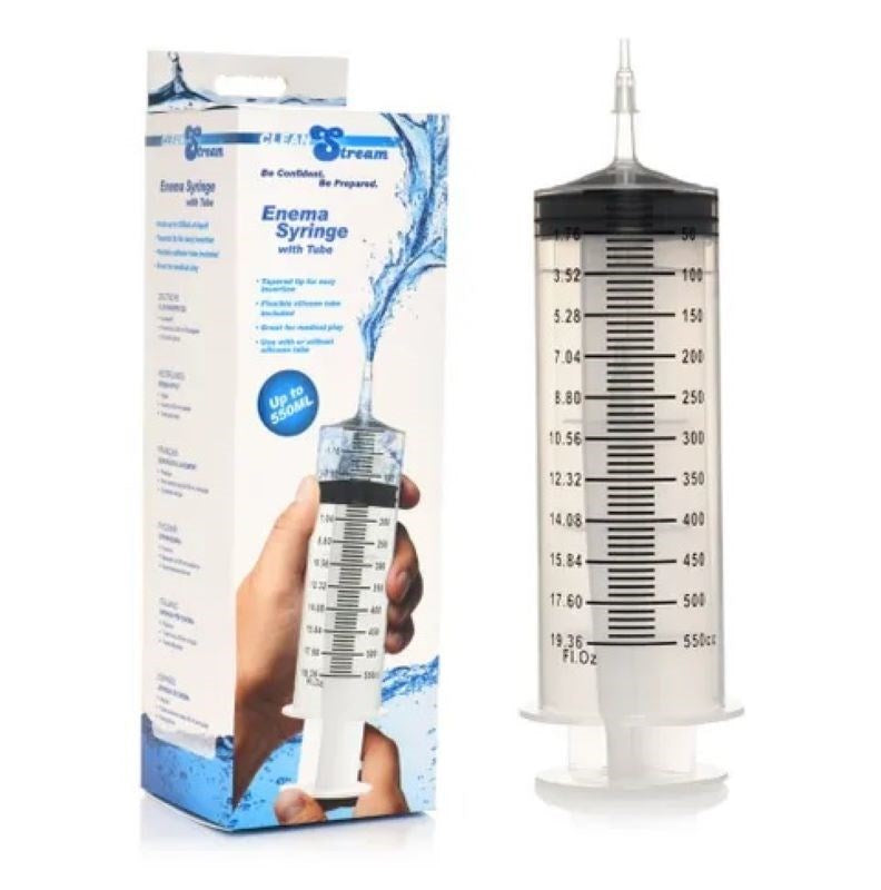 XR Brands CleanStream 150ml Enema Syringe Medical Grade ABS Plastic - - Enemas and Douches