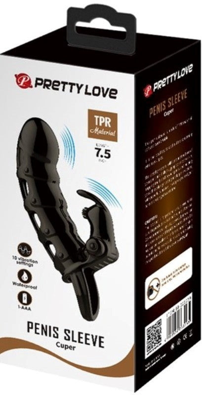 Cock Sleeve "Cuper" Black - - Pumps, Extenders and Sleeves