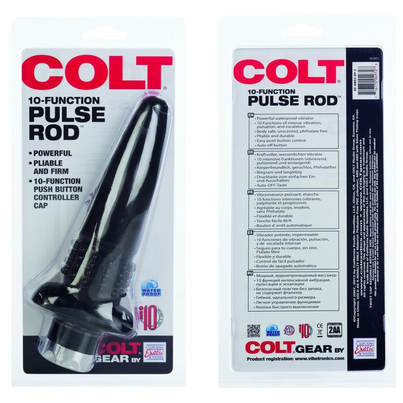 Colt 10 Function Pulse Rod Prostate Massager - - Butt Plugs
