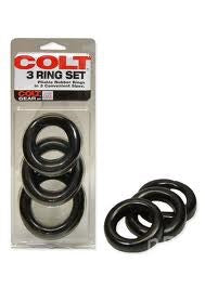 Colt 3 Cock Ring Set All Thrill Gear - - Cock Rings