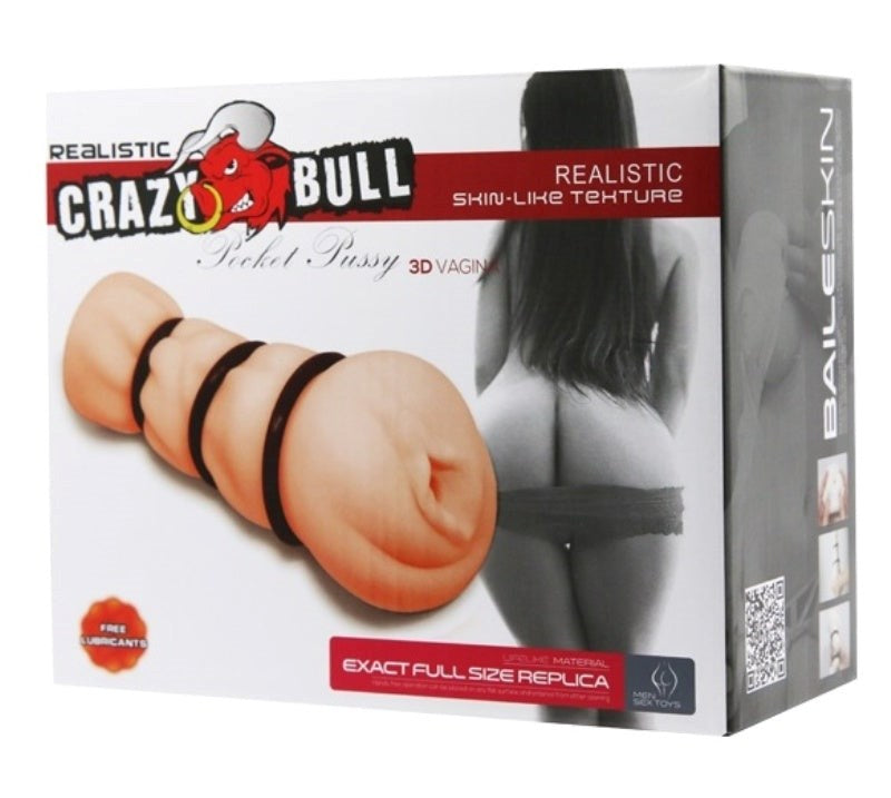Crazy Bull Pocket Pussy 1 Mens Masturbator - - Masturbators and Strokers