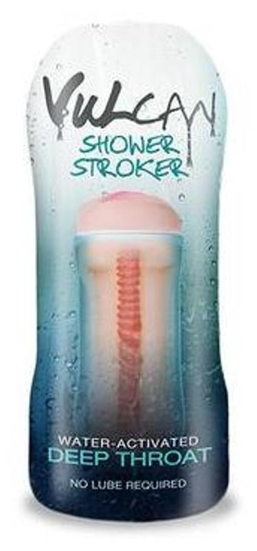 Cyberskin H2O Vulcan Shower Stroker Deep Throat - - Masturbators and Strokers
