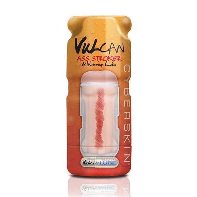 Cyberskin Vulcan Ass Stroker with Warming Lube - - Masturbators and Strokers