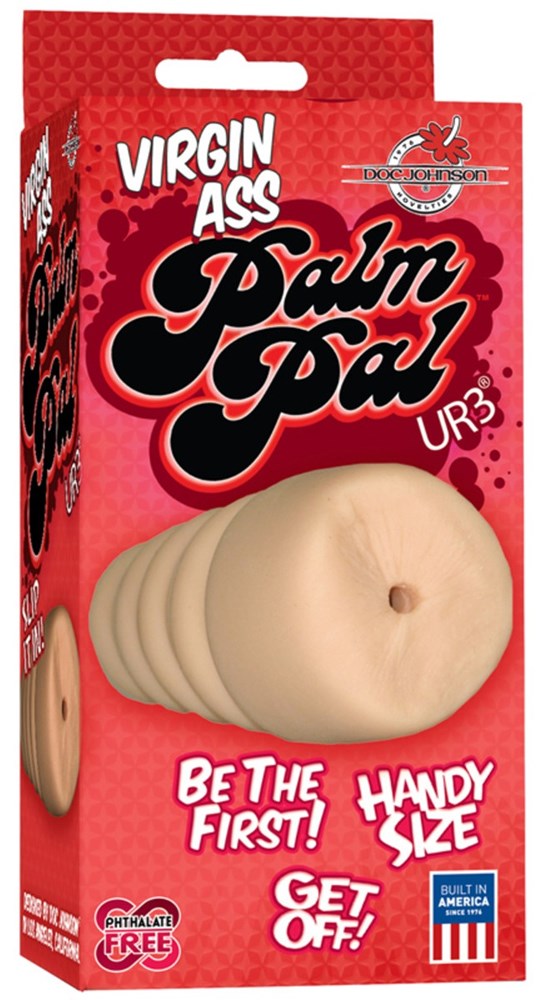 Doc Johnson Palm Pal UR3 Virgin Ass Stroker Flesh - - Masturbators and Strokers