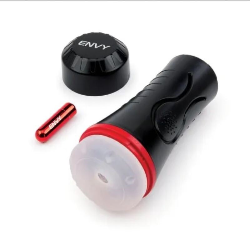 ENVY Squeezable Clear Clutch Stroker - 10 Vibrant Sensations - - Masturbators and Strokers