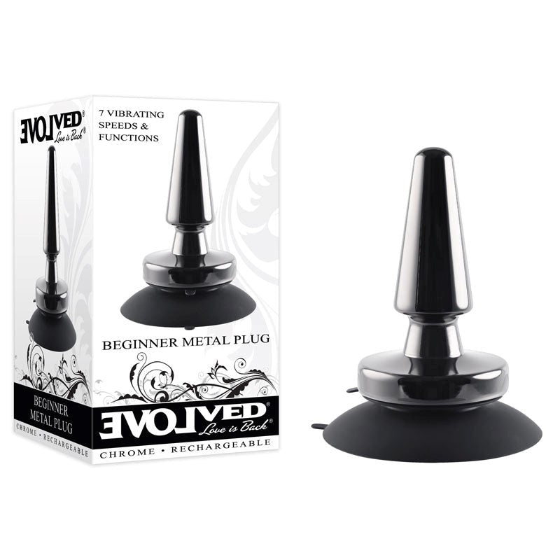Buzzing Odyssey - Evolved Rechargeable Metal Plug - - Butt Plugs