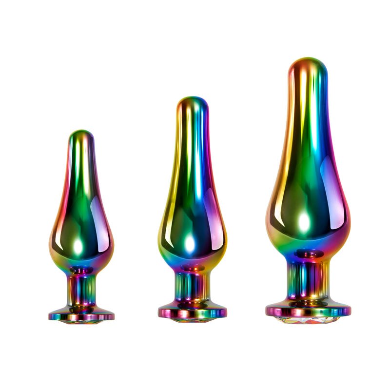 Evolved Rainbow Metal Plug Set - Colorful Ecstasy Awaits - - Butt Plugs