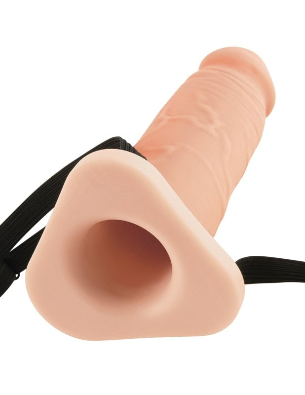 Fantasy X-Tensions 10 Inch Silicone Hollow Extension Flesh - - Pumps, Extenders and Sleeves
