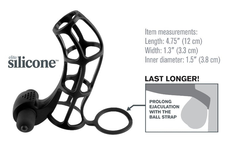 Fantasy X-Tensions Deluxe Silicone Power Cock Cage - - Pumps, Extenders and Sleeves