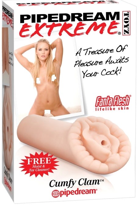 Pipedream Fetish Fantasy Extreme Cumfy Clam Male Masturbator Soft Sleeve - - Masturbators and Strokers