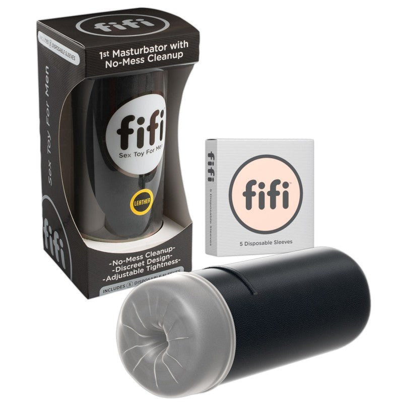 Fifi Leather with 5 Sleeves - - Masturbators and Strokers
