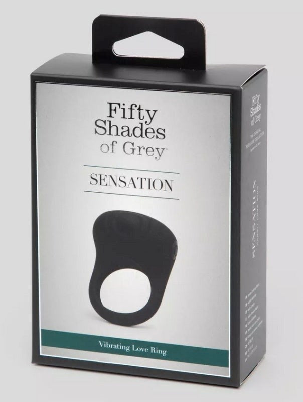 Fifty Shades Sensation Rechargeable Vibrating Love Ring - - Vibrating Cock Rings